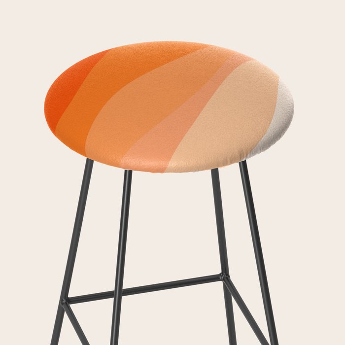 Creamsicle Dream - Abstract Stool Gallery Image 2