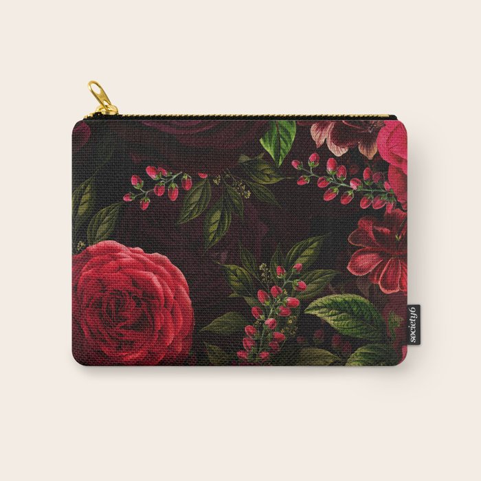 Vintage & Shabby Chic - Vintage & Shabby Chic - Mystical Night Roses Carry All Pouch Gallery Image 1