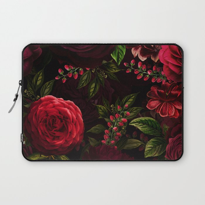 Vintage & Shabby Chic - Vintage & Shabby Chic - Mystical Night Roses Laptop Sleeve Gallery Image 1