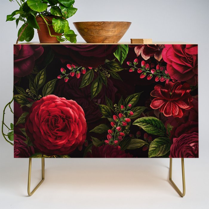 Vintage & Shabby Chic - Vintage & Shabby Chic - Mystical Night Roses Credenza Gallery Image 1