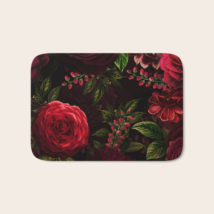 Vintage & Shabby Chic - Vintage & Shabby Chic - Mystical Night Roses Bath Mat Gallery Image 1
