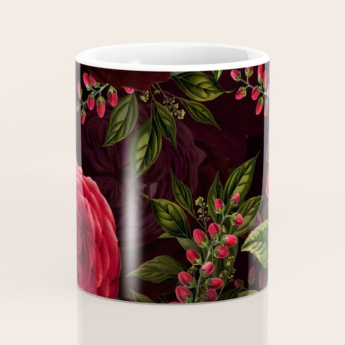 Vintage & Shabby Chic - Vintage & Shabby Chic - Mystical Night Roses Coffee Mug Gallery Image 4