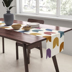 Spring Tulips VIII Multicolor Mid Century Flowers Table Runner Gallery Image 2
