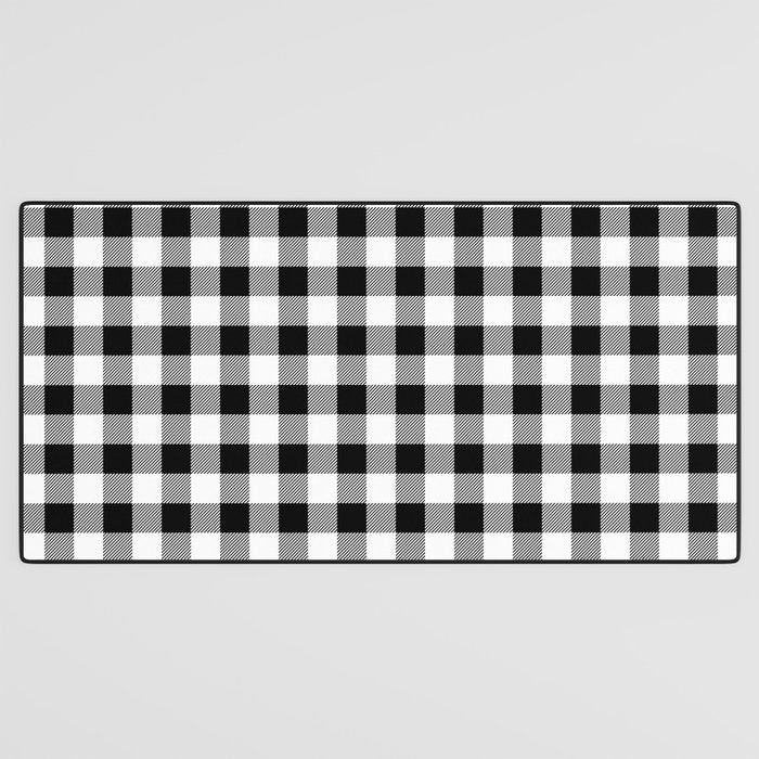 Black and White Buffalo Check Desk Mat Gallery Image 3