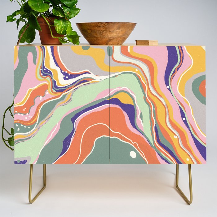 Retro marble #1 Credenza Gallery Image 1