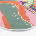 Retro marble #1 Bath Mat Gallery Image 3