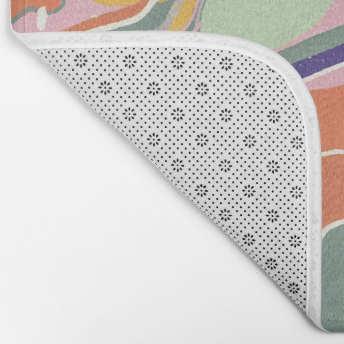 Retro marble #1 Bath Mat Gallery Image 2