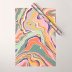 Retro marble #1 Wrapping Paper Gallery Image 1