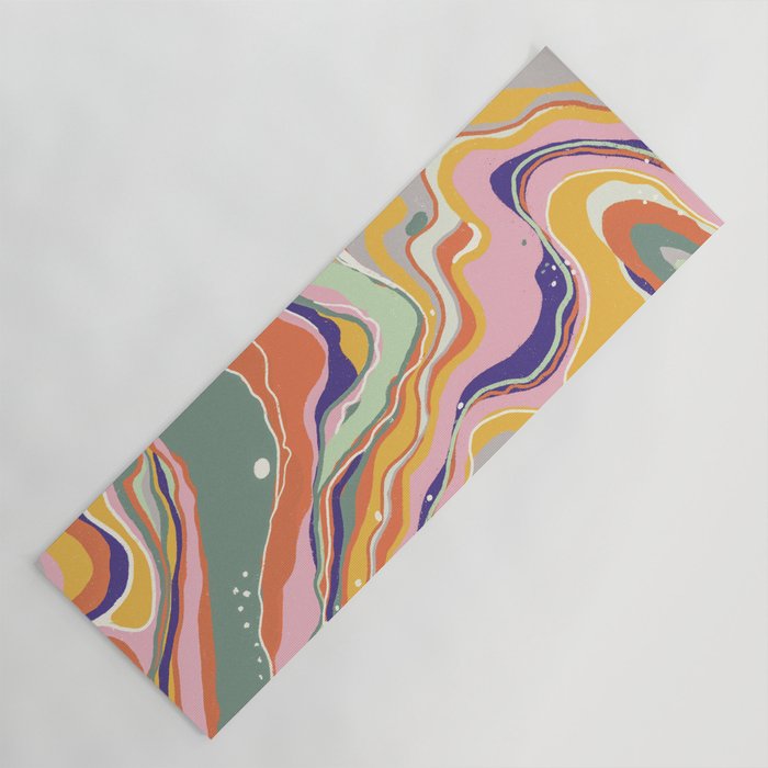 Retro marble #1 Yoga Mat Gallery Image 1