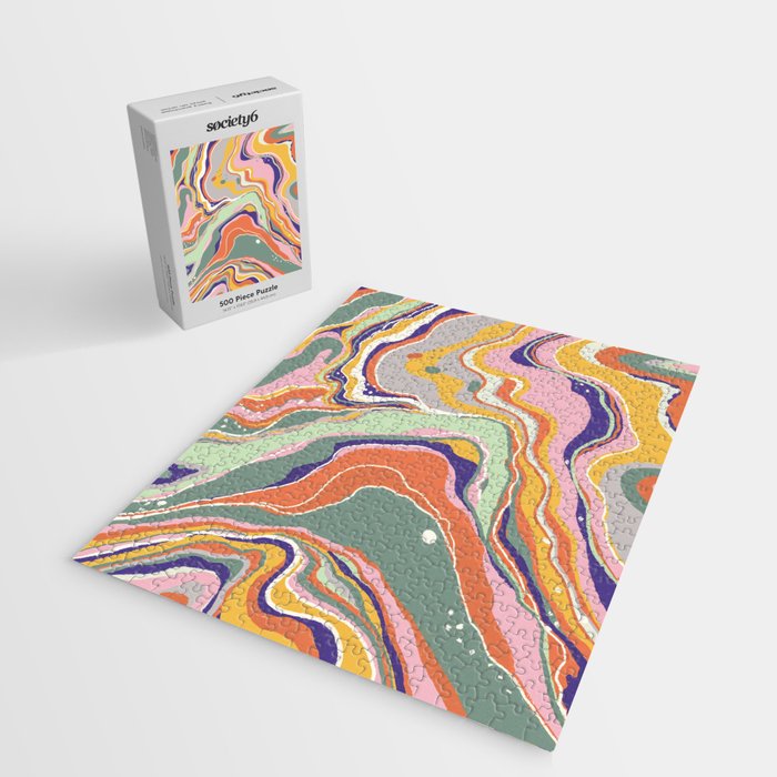 Retro marble #1 Jigsaw Puzzle Gallery Image 2