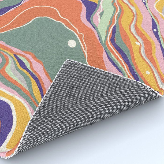 Retro marble #1 Rug Gallery Image 4