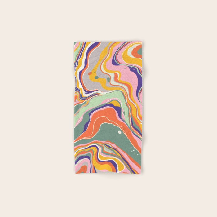 Retro marble #1 Bath Towel Gallery Image 1