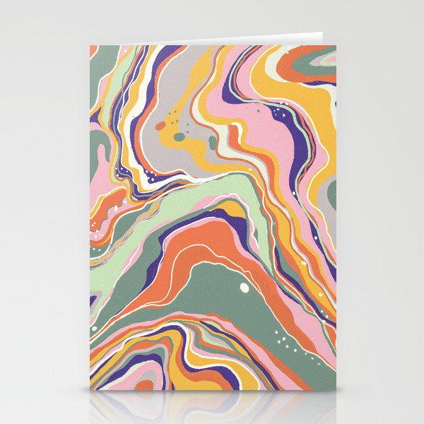 Retro marble #1 Stationery Card Gallery Image 1