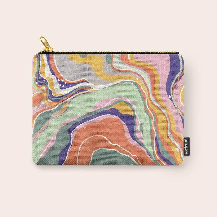 Retro marble #1 Carry All Pouch Gallery Image 1