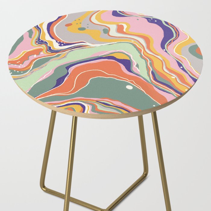 Retro marble #1 Side Table Gallery Image 2