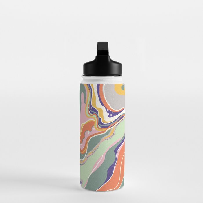 Retro marble #1 Water Bottle Gallery Image 3