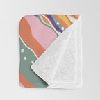 Retro marble #1 Throw Blanket Gallery Image 3