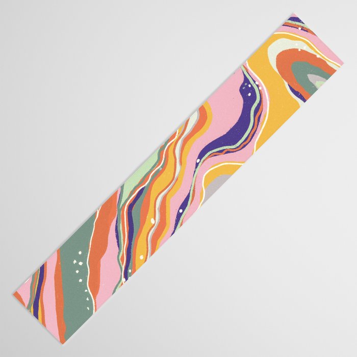 Retro marble #1 Table Runner Gallery Image 3