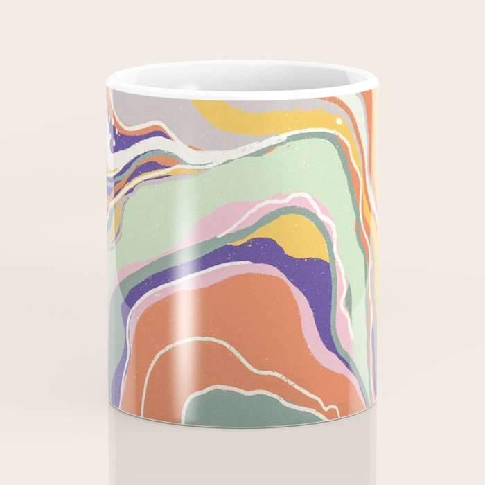 Retro marble #1 Coffee Mug Gallery Image 4
