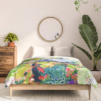 Watercolor Succulents Comforter Gallery Image 3