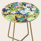 Watercolor Succulents Side Table Gallery Image 2