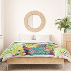 Watercolor Succulents Duvet Cover Gallery Image 3