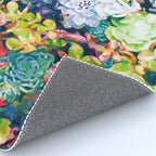 Watercolor Succulents Rug Gallery Image 4
