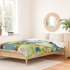 Watercolor Succulents Duvet Cover Gallery Image 2