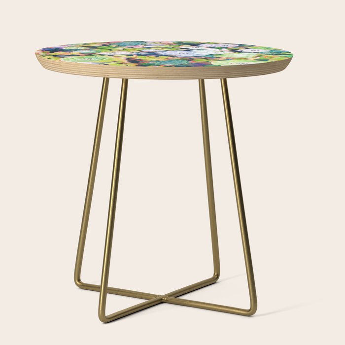 Watercolor Succulents Side Table Gallery Image 1
