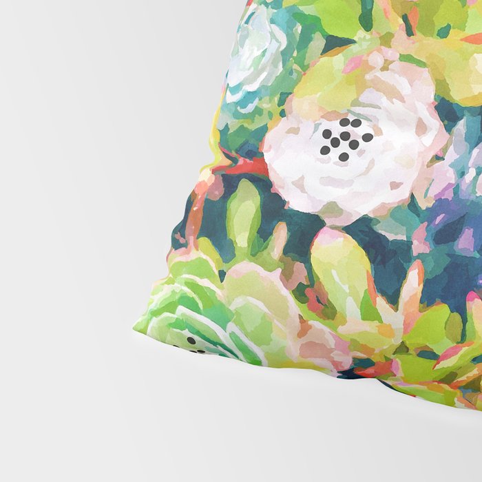 Watercolor Succulents Pillow Sham Gallery Image 4