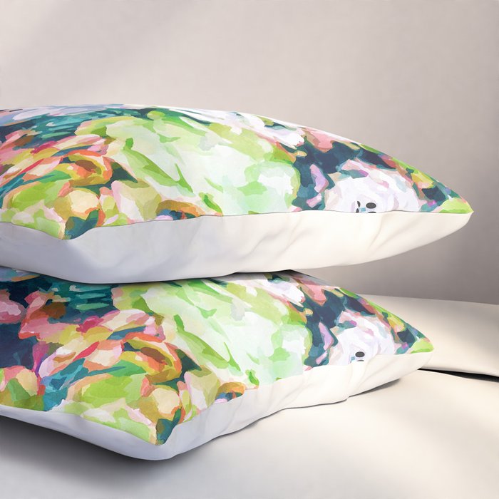 Watercolor Succulents Pillow Sham Gallery Image 3