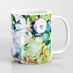 Watercolor Succulents Coffee Mug Gallery Image 1