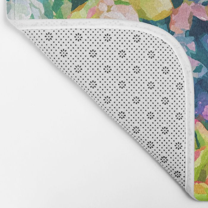 Watercolor Succulents Bath Mat Gallery Image 2