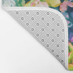 Watercolor Succulents Bath Mat Gallery Image 2