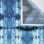 Indigo Satin Shibori Wall Tapestry Gallery Image 3