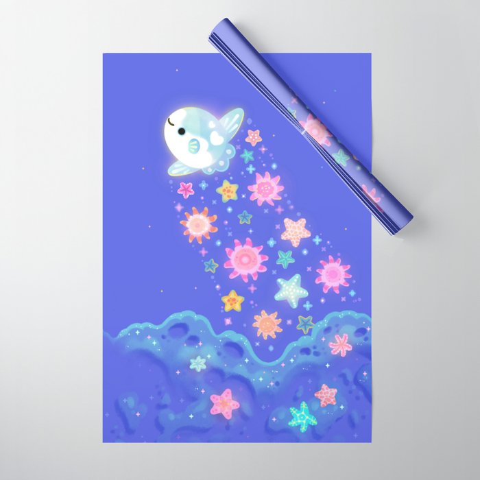 Sun and star Wrapping Paper Gallery Image 1