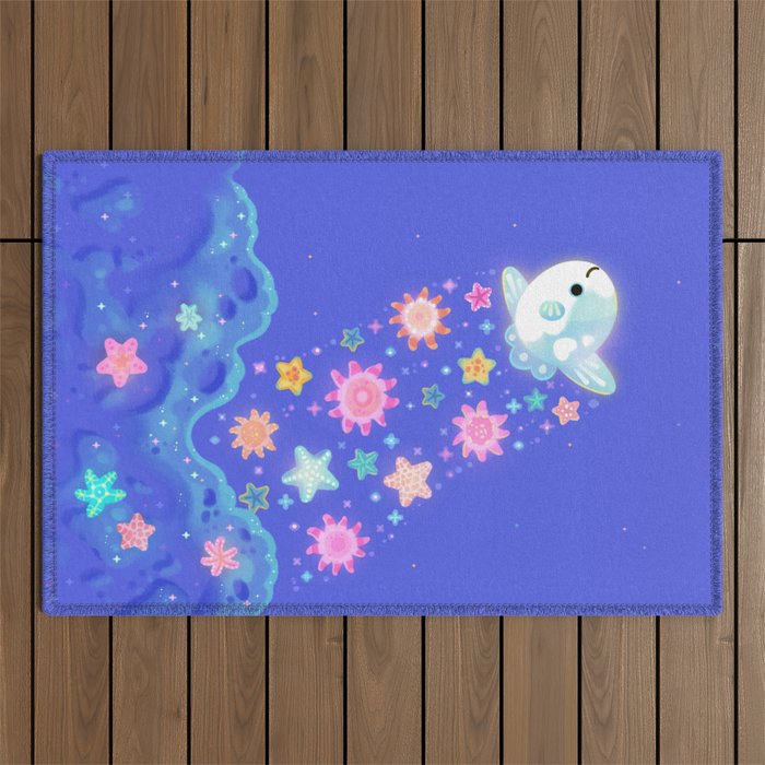 Sun and star Outdoor Rug Gallery Image 1