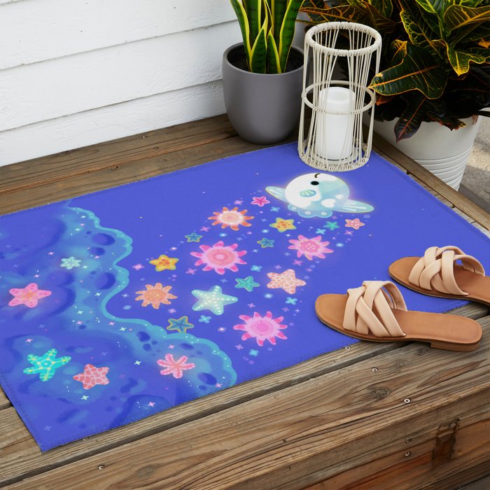 Sun and star Outdoor Rug Gallery Image 2