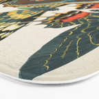 Vintage Butterfly Illustration EA Seguy Papillon Bath Mat Gallery Image 3