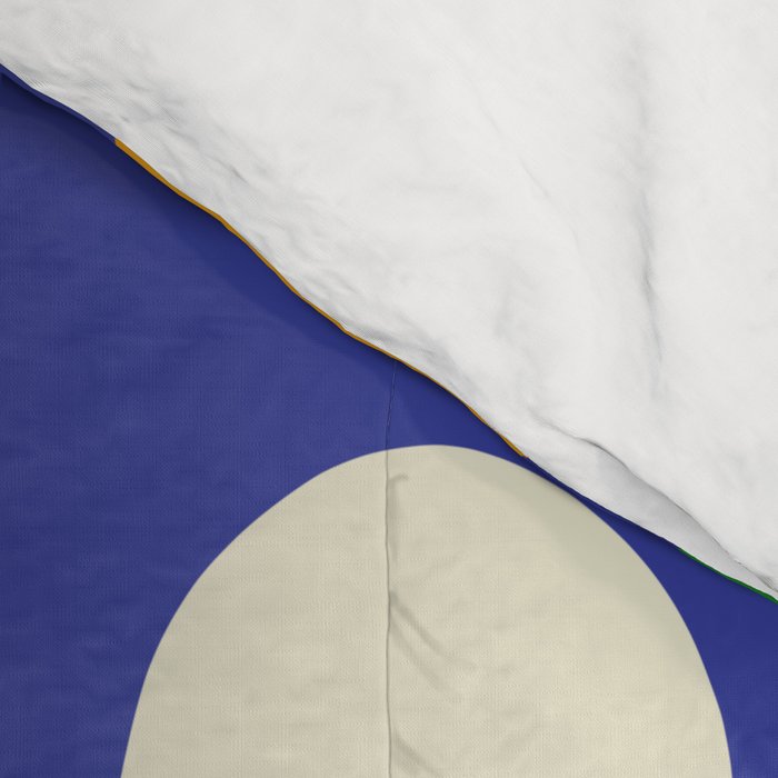 Cute and Cheerful Maisie Flowers Colorful Blue Floral Pattern Comforter Gallery Image 4