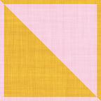 bold minimal greek geometry PInk Yellow Coffee Mug Gallery Image 2