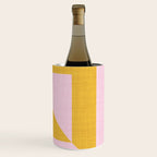bold minimal greek geometry PInk Yellow Wine Chiller Gallery Image 3