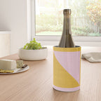 bold minimal greek geometry PInk Yellow Wine Chiller Gallery Image 4
