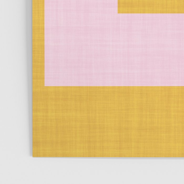 bold minimal greek geometry PInk Yellow Poster Gallery Image 3