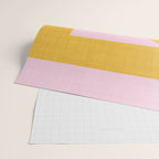bold minimal greek geometry PInk Yellow Wrapping Paper Gallery Image 2