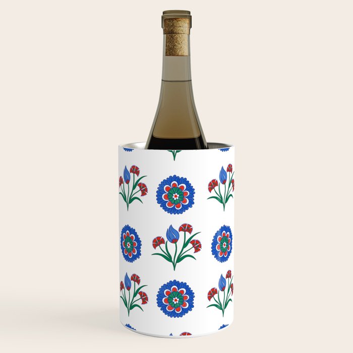 Iznik Motif  Wine Chiller Gallery Image 1