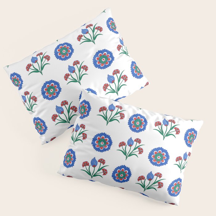 Iznik Motif  Pillow Sham Gallery Image 3