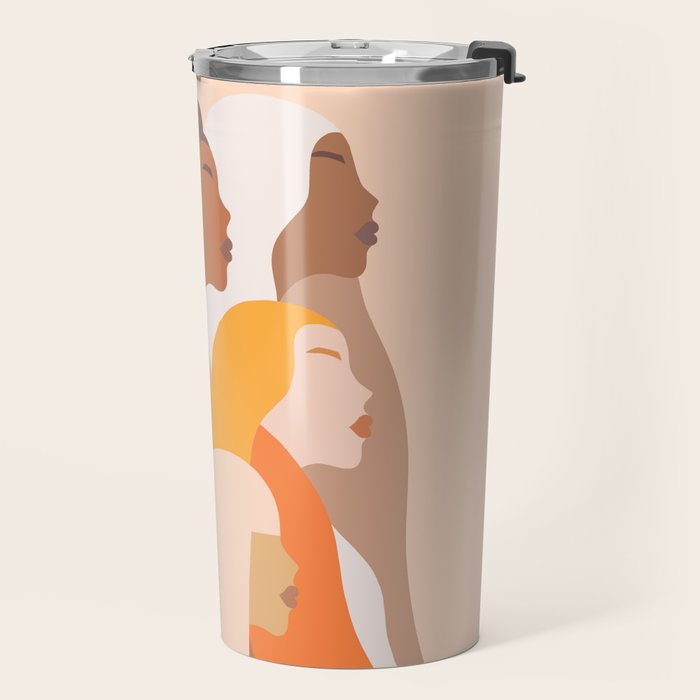Girl Power - Strong womenâs Portrait 1. Neutral Travel Mug Gallery Image 2