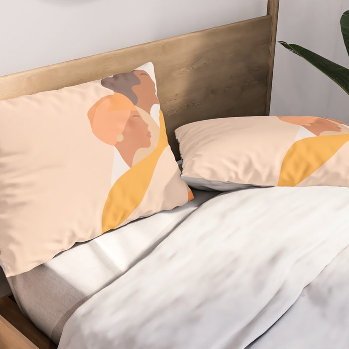 Girl Power - Strong womenâs Portrait 1. Neutral Pillow Sham Gallery Image 2