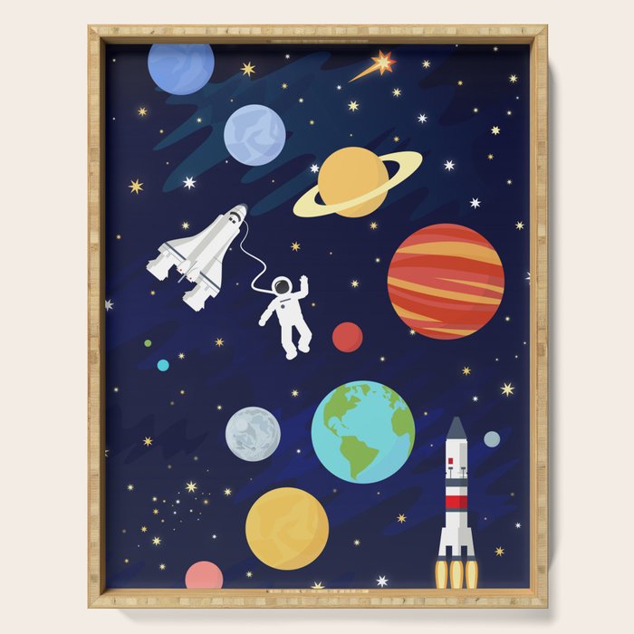 In space Serving Tray Gallery Image 1